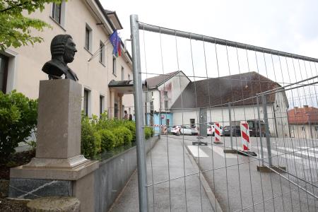 Energetska in statična obnova Knjižnice Jožeta Udoviča Cerknica  09 Foto Ljubo Vukelič